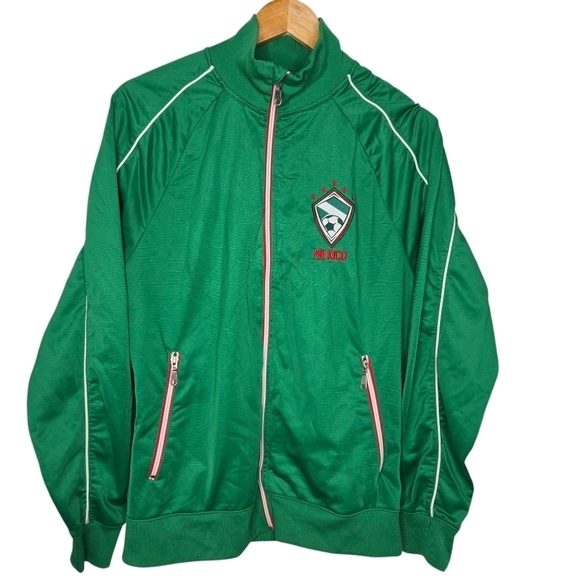 Sports Essentials 2014 Men's Team Mexico Soccer Track Jacket Green Size Medium - Picture 1 of 10